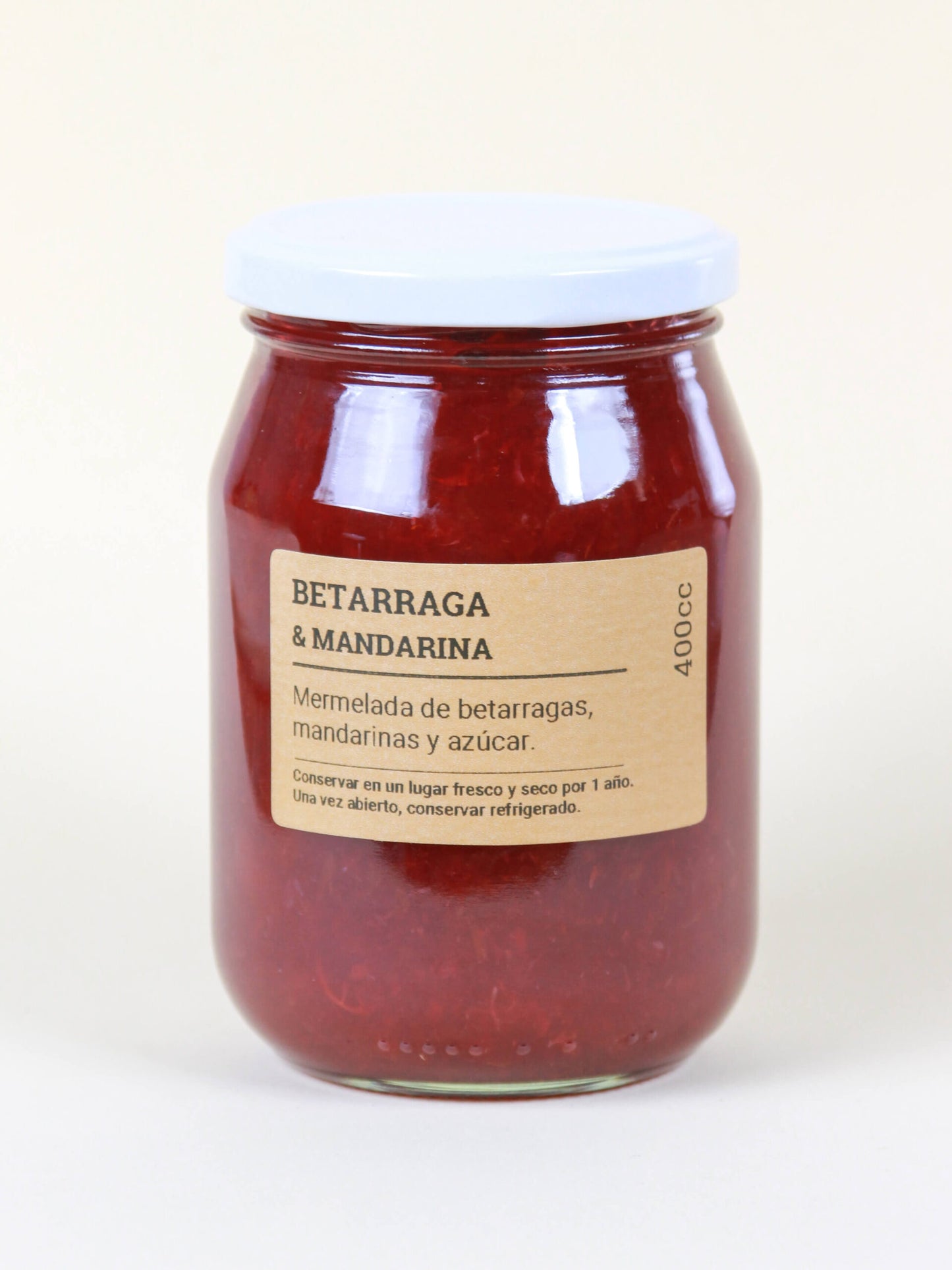 Mermelada de Betarraga & Mandarina 400cc.