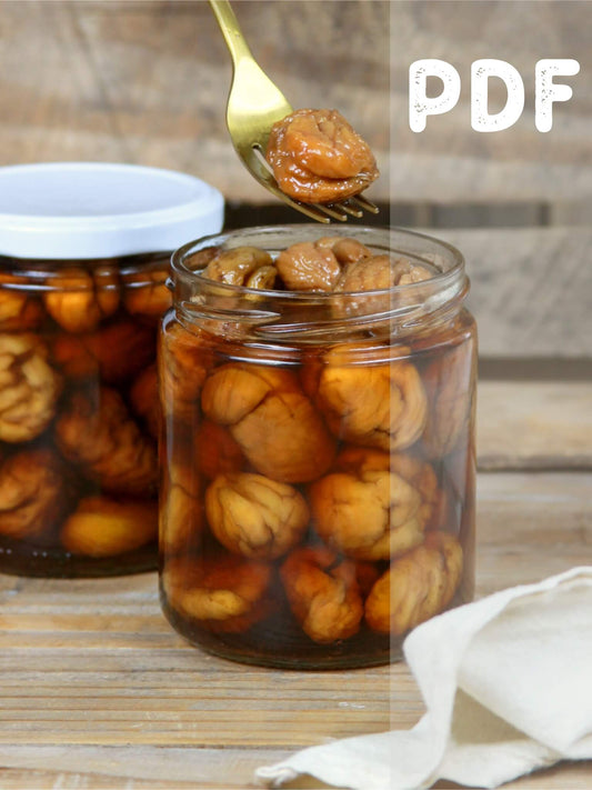 Receta Descargable Castañas en Almíbar (PDF)