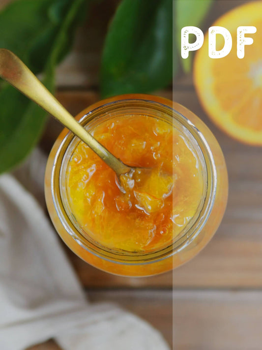 Receta Descargable Mermelada de Naranja (PDF)