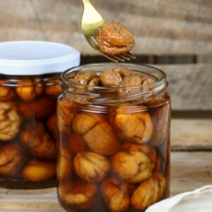 RECETA DESCARGABLE CASTAÑAS EN ALMÍBAR (PDF)